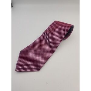 Tommy Hilfiger Iridescent Red Gray‎ Check Tie